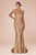 Cinderella Divine CD796 - Sweetheart Sleeveless Prom Gown Prom Dresses 2 / Nude Gold