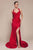 Cinderella Divine CD796 - Sweetheart Sleeveless Prom Gown Prom Dresses 2 / Red