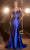 Cinderella Divine CD820 - Beaded Evening Gown with Basque Waist Evening Dresses 2 / Royal