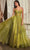 Cinderella Divine CD832 - Sheer Corset Sleeveless Ballgown Ball Gowns 2 / Greenery