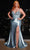 Cinderella Divine CD838C - Embroidered Corset Bodice Sleeveless Prom Dress Prom Dresses 16 / Dusty Blue