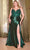 Cinderella Divine CD838C - Embroidered Corset Bodice Sleeveless Prom Dress Prom Dresses 16 / Emerald