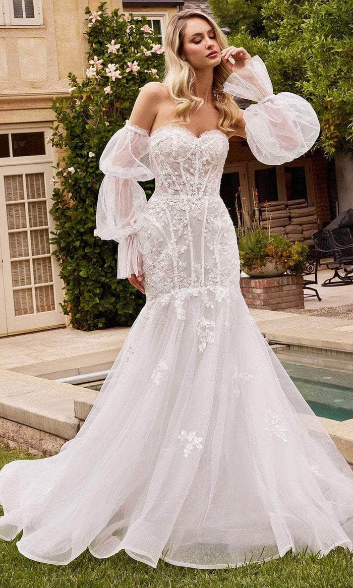 Cinderella Divine CD858W - Sweetheart Bridal Dress Bridal Dresses 2 / Off White