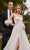 Cinderella Divine CD859W - Tulle A-line Strapless Wedding Gown Bridal Dresses