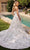 Cinderella Divine CD860W - Strapless Bridal Gown with Floral Appliques Bridal Dresses