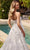 Cinderella Divine CD860W - Strapless Bridal Gown with Floral Appliques Bridal Dresses