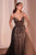 Cinderella Divine CD863 - Sheath Gown with Beaded Corset Bodice Evening Dresses