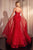 Cinderella Divine CD863 - Sheath Gown with Beaded Corset Bodice Evening Dresses