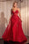 Cinderella Divine CD863 - Sheath Gown with Beaded Corset Bodice Evening Dresses