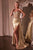 Cinderella Divine CD868 - Long Sleeveless Sheath Gown Prom Dresses 2 / Gold