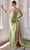 Cinderella Divine CD868 - Long Sleeveless Sheath Gown Prom Dresses 2 / Greenery