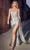 Cinderella Divine CD868 - Long Sleeveless Sheath Gown Prom Dresses 2 / Silver