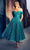 Cinderella Divine CD870 - Tea-Length Dress with Off-Shoulder Design Cocktail Dresses