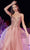 Cinderella Divine CD874 - Long Tulle Prom Dress with Applique Details Evening Dresses