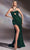 Cinderella Divine CD883 - Cutout Halter-Neck Evening Dress Prom Dresses 2 / Emerald