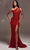 Cinderella Divine CD884 - Asymmetrical Sequin Prom Dress Prom Dresses 2 / Red-