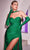 Cinderella Divine CD886 - Sweetheart Ruched Bodice Evening Dress Evening Dresses 2 / Emerald