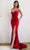 Cinderella Divine CD888 - Sweetheart High Slit Prom Dress Evening Dresses 2 / Red