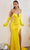 Cinderella Divine CD889 - Sweetheart Prom Dress with Slit Evening Dresses 2 / Yellow