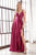 Cinderella Divine CD903 - Deep V-Neck Satin Evening Gown Bridesmaid Dresses