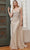 Cinderella Divine CD990 - Sweetheart Glitter Print Prom Dress Evening Dresses 2 / Silver Nude