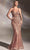 Cinderella Divine CD992 - Lace Corset Prom Dress Prom Dresses 2 / Rose Gold-