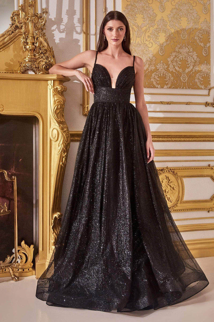 Cinderella Divine CD996 - Deep Sweetheart A-Line Evening Gown Ball Gowns 2 / Black