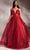 Cinderella Divine CD996 - Deep Sweetheart A-Line Evening Gown Ball Gowns 2 / Red