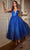 Cinderella Divine CD996T - Sleeveless Dress with Glitter Flocking Ball Gowns 2 / Royal