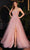 Cinderella Divine CD997 - Slit Detail Corset Evening Gown Evening Dresses 2 / Dusty Rose