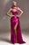 Cinderella Divine CDS415 - Plunging Neckline Side Draped Evening Gown Evening Dresses