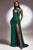 Cinderella Divine CDS415 - Plunging Neckline Side Draped Evening Gown Evening Dresses 4 / Emerald