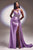 Cinderella Divine CDS415 - Plunging Neckline Side Draped Evening Gown Evening Dresses 4 / Lavender