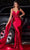 Cinderella Divine CDS417 - Pleated Plunging Sweetheart Prom Dress Prom Dresses 2 / Burgundy