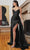 Cinderella Divine CDS418 - V Neck Satin Long Evening Gown Prom Dresses