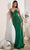 Cinderella Divine CDS419 - Strapless V-Neck Prom Dress Evening Dresses 2 / Emerald