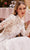 Cinderella Divine CDS433W - Bridal Gown with Long Sleeves and Lace Appliques Bridal Dresses