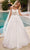 Cinderella Divine CDS437W - Layered Tulle Sleeveless Bridal Dress Bridal Dresses