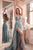 Cinderella Divine CDS441 - Sheath Gown with Asymmetric Pleating Prom Dresses