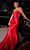 Cinderella Divine CDS441 - Sheath Gown with Asymmetric Pleating Prom Dresses