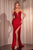 Cinderella Divine CDS465 - Strapless with Embroidery Ballgown Ball Gowns 2 / Red