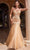 Cinderella Divine CDS482 - Strapless Embroidered Mermaid Pageant Dress Pageant Dresses 2 / Champagne