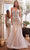 Cinderella Divine CDS488 - Sparkling Mermaid Gown Evening Dresses 2 / Silver-Nude