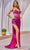 Cinderella Divine CDS489 - Elegant Strapless Sheath Dress Pageant Dresses 2 / Magenta