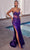 Cinderella Divine CDS489 - Elegant Strapless Sheath Dress Pageant Dresses 2 / Nova Purple