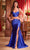 Cinderella Divine CDS493 - Ruched Mermaid Gown with Two-Piece Design Prom Dresses 2 / Royal