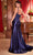 Cinderella Divine CDS496 - Prom Dress with Ruching and Lace Appliques Prom Dresses