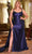 Cinderella Divine CDS496 - Prom Dress with Ruching and Lace Appliques Prom Dresses