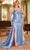 Cinderella Divine CDS496C - Sleeveless with Ruched Detailing Prom Dress Prom Dresses 16 / Dusty Blue