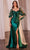 Cinderella Divine CDS499 - Sweetheart Lace Applique Prom Gown Prom Dresses 6 / Emerald